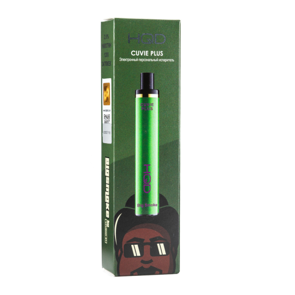 Одноразовая электронная сигарета HQD Cuvie Plus Big smoke 1200 затяжек в Воркуте