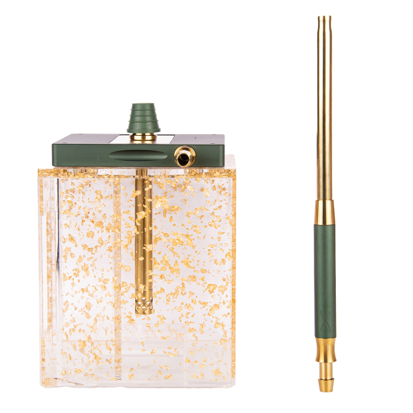 Кальян Hoob Atom Британский Гоночный Зелёный X Золото | Hoob Cube Gold в Воркуте