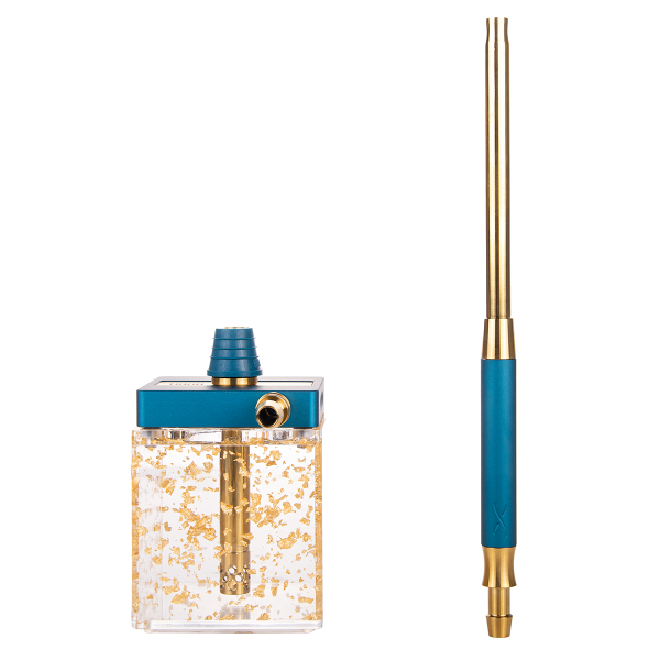 Кальян Hoob Subatom Marine Blue X Gold | Cube Mini Gold в Воркуте