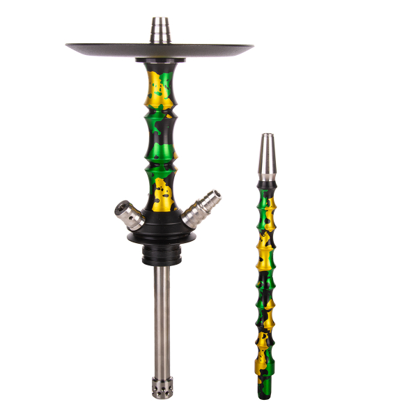 Кальян Mamay Customs Asian Micro Special Anod Зелёно Золотой Камуфляж в Воркуте