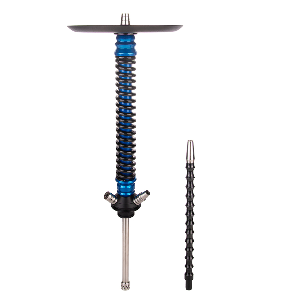 Кальян Mamay Customs Coilover Большой  Голубой Лак Чёрный в Воркуте