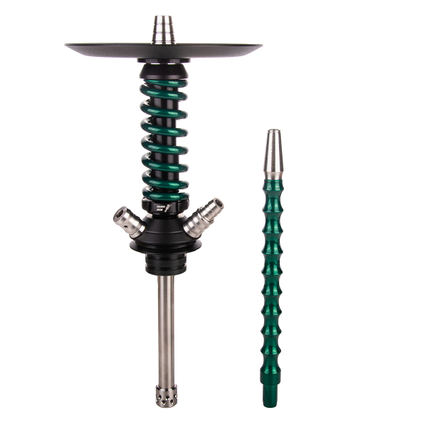 Кальян Mamay Customs Coilover Micro  Чёрный Зелёный Лак в Воркуте