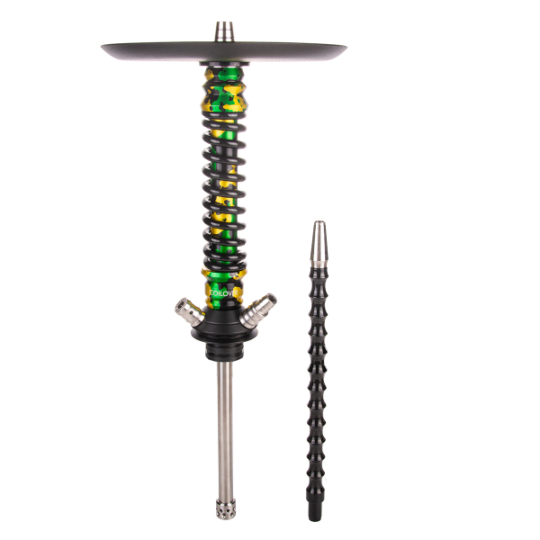 Кальян Mamay Customs Coilover Mini   Зелёный/золотой Камуфляж Черный в Воркуте