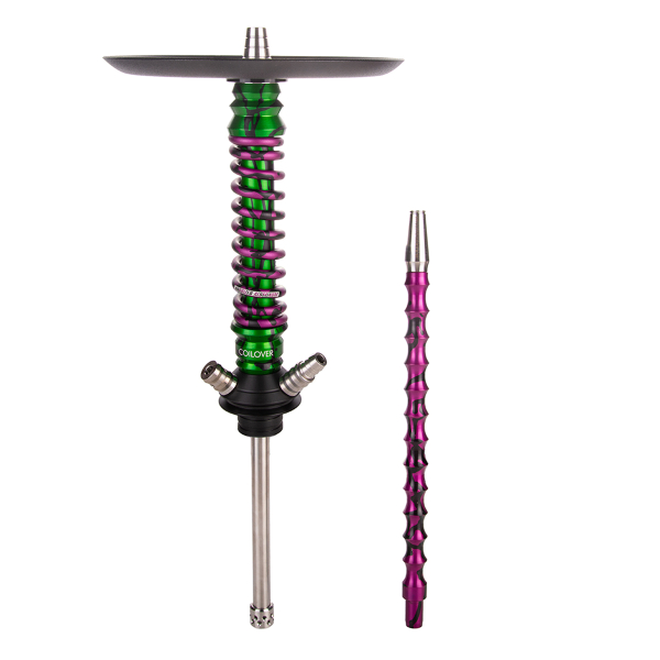 Кальян Mamay Customs Coilover Mini   Зелёный Сплеш Пурпурный Сплеш в Воркуте