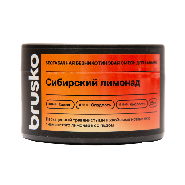 Бестабачная смесь Brusko Сибирский Лимонад 250 грамм в Воркуте