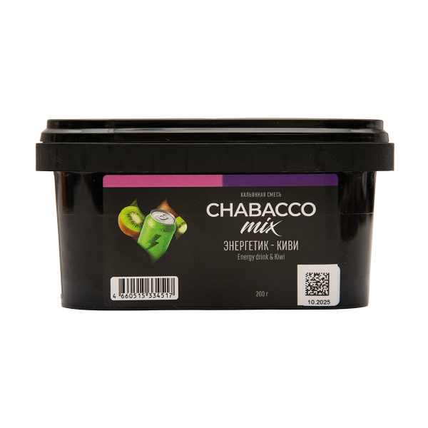 Бестабачная смесь Chabacco Mix Medium Energy Drink & Kiwi 200 грамм в Воркуте