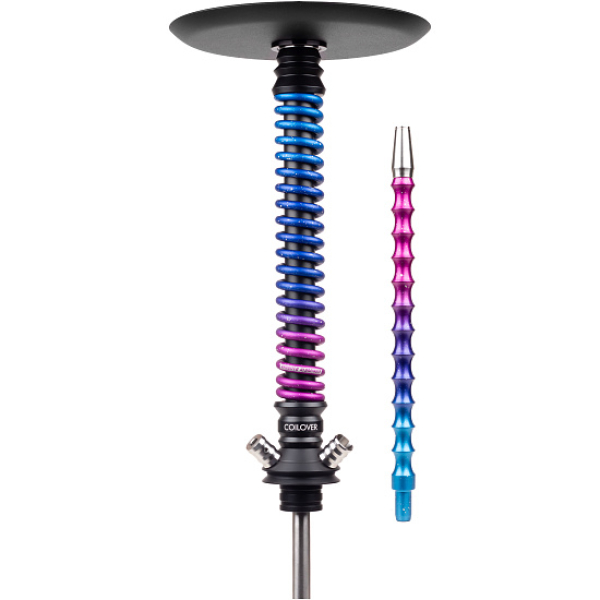 Кальян Mamay Customs Coilover Big Anod Черный Мат Blue Space в Воркуте