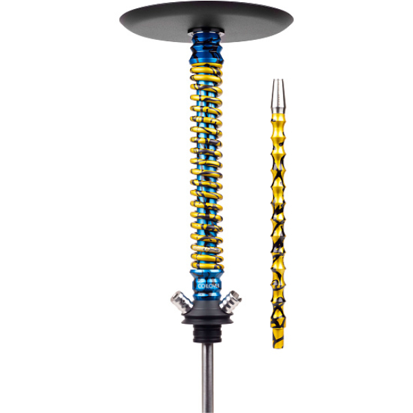 Кальян Mamay Customs Coilover Big Anod Special Blue Splash Gold в Воркуте