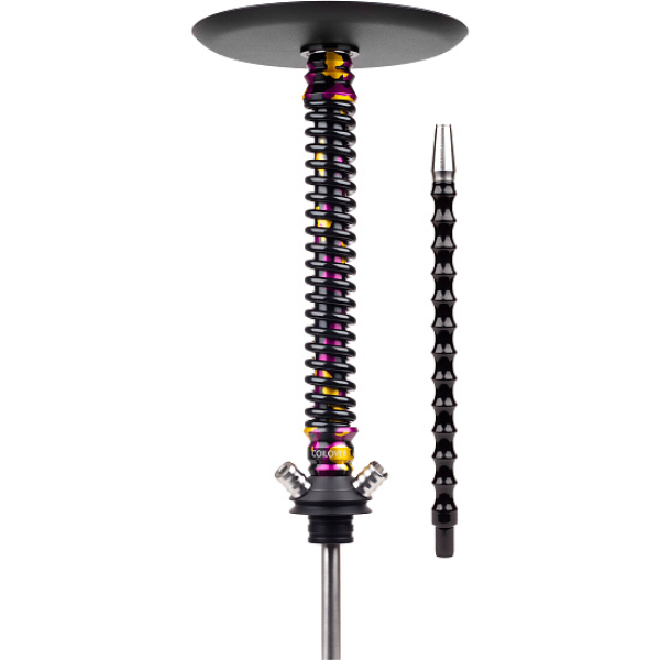 Кальян Mamay Customs Coilover Big Anod Special Purple Gold Camo Черный Глянец в Воркуте