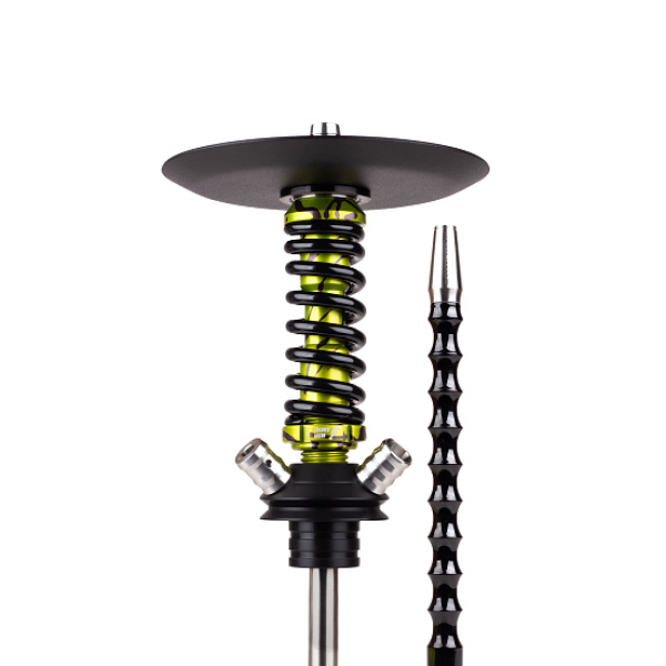 Кальян Mamay Customs Coilovers Micro Anod Oliva Splash Черный Глянец в Воркуте