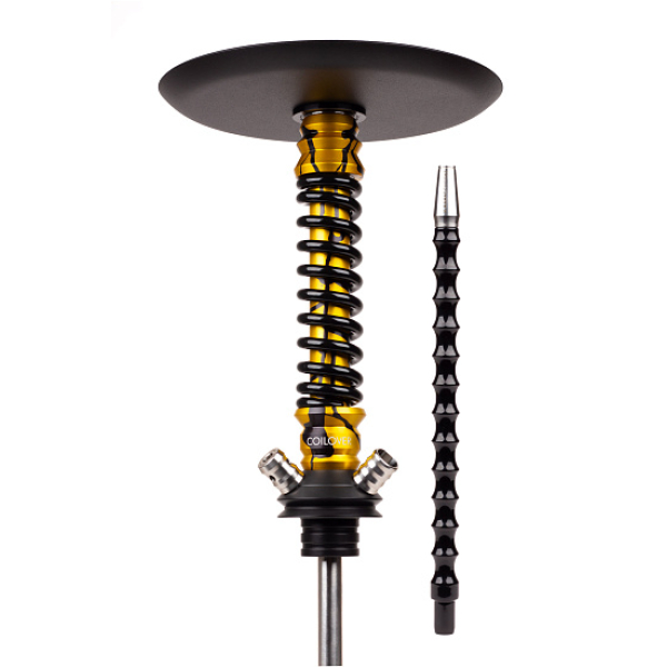 Кальян Mamay Customs Coilovers Mini Anod Gold Splash Черный Глянец в Воркуте