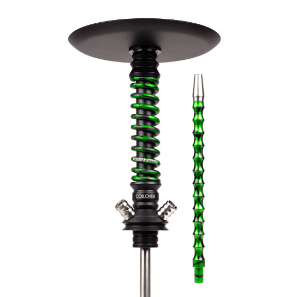 Кальян Mamay Customs Coilovers Mini Anod Черный Матовый Green Splash в Воркуте